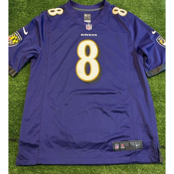 Baltimore Ravens jersey mens large purple nike lamar jackson football NFL Home